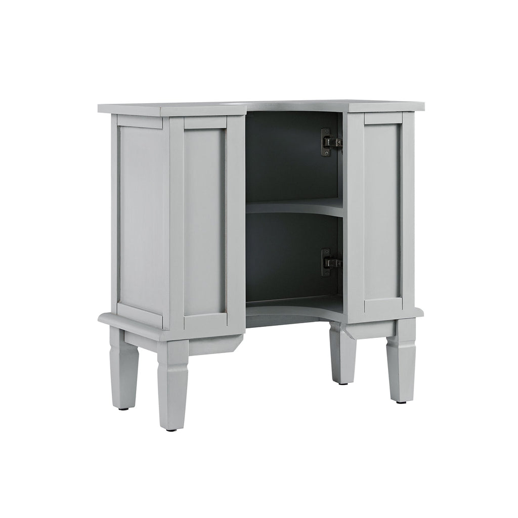Chantilly Mid Gray Carved Bathroom Vanity Unit