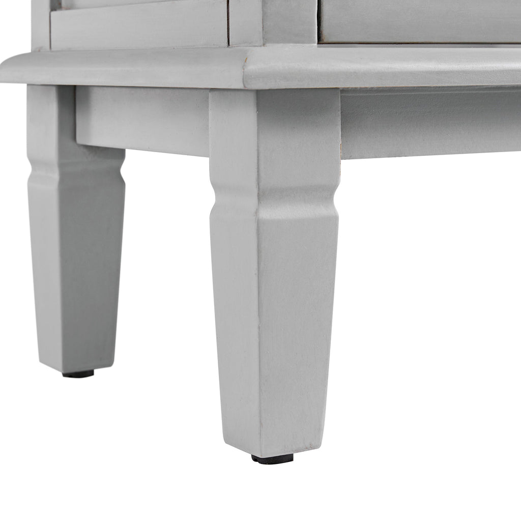 Chantilly Mid Gray Carved Bathroom Vanity Unit