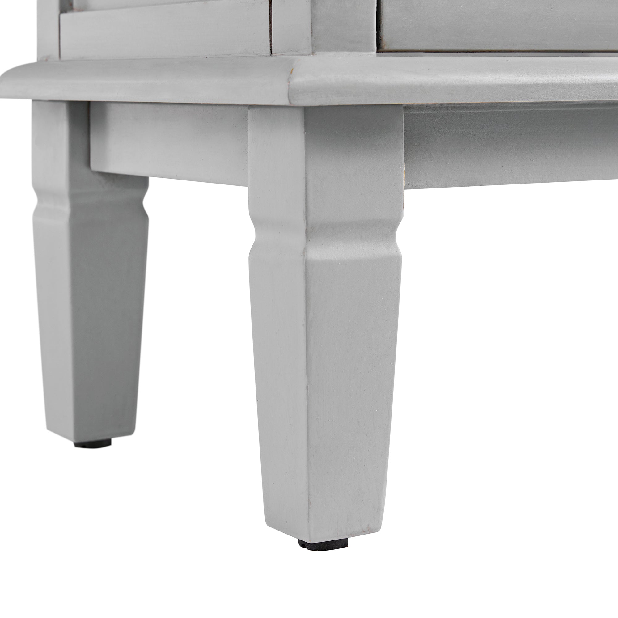 Chantilly Mid Gray Carved Bathroom Vanity Unit