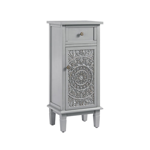 Chantilly Mid Gray Carved Bathroom Cupboard