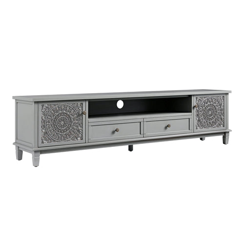 Chantilly Mid Gray 79" Wide TV Stand